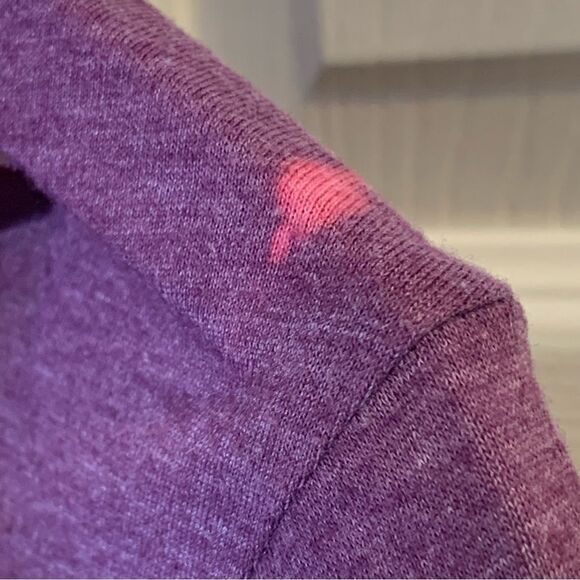 Harley Davidson Purple Embellished Long Sleeve Top Tie Front Size Large - Picture 5 of 10